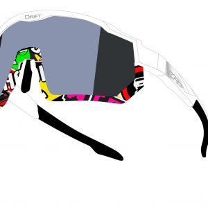 Gafas FORCE DRIFT, blanco-vivid, lente contrast. negro