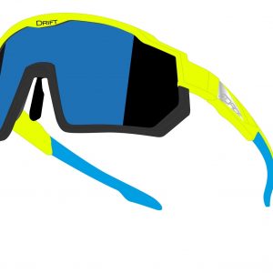 Gafas FORCE DRIFT, fluo-negro, lente revo contr. negro