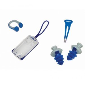 Protector oidos azul + pinzas AQUASPHERE